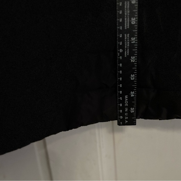 Dakini Quilted Mixed Media Jacket Womens 1X Hooded Full Zip Snap Black - Picture 6 of 7